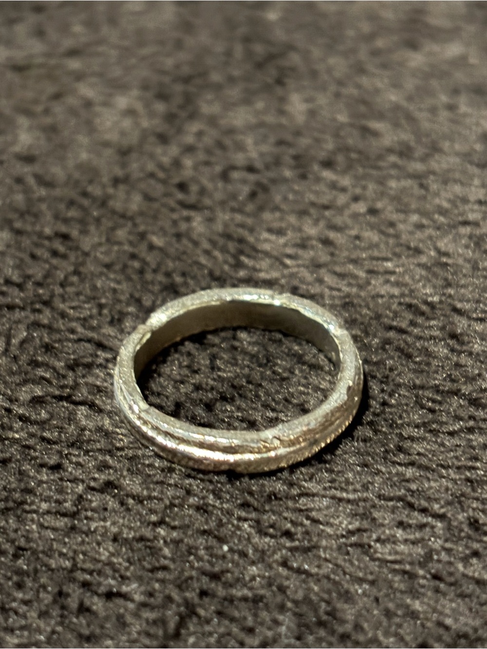 Silver-Tone Small Feather Ring